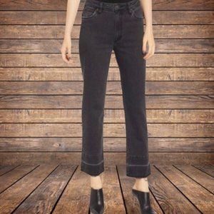 Wrangler High Waist Released Hem Crop Jeans